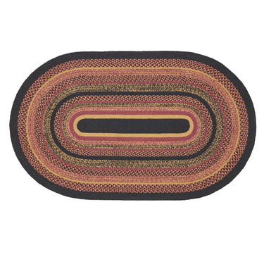 Heritage Farms Jute Braided Rug Oval with Rug Pad 3'x5' VHC Brands - The Fox Decor